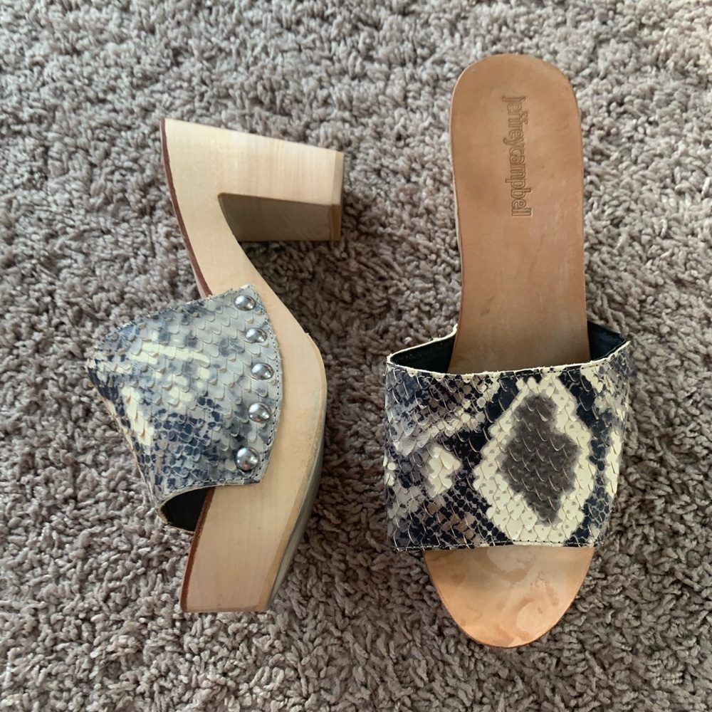 Jeffrey Campbell Dlight Clogs Platform Sandals Sn… - image 7